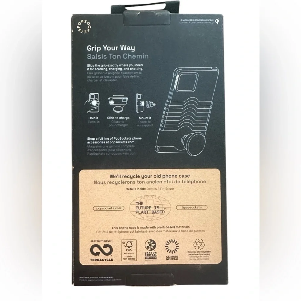 PopSockets iPhone 14 Plus 14 Pro Case Integrated PopGrip Slide Blazing Lime NWT